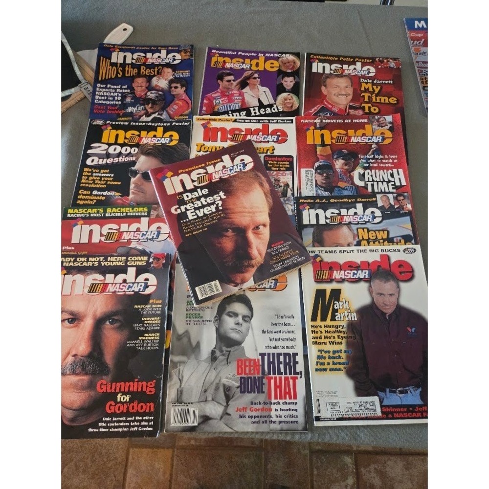 Lot of 12 Inside NASCAR Magazines 1990s 2000s